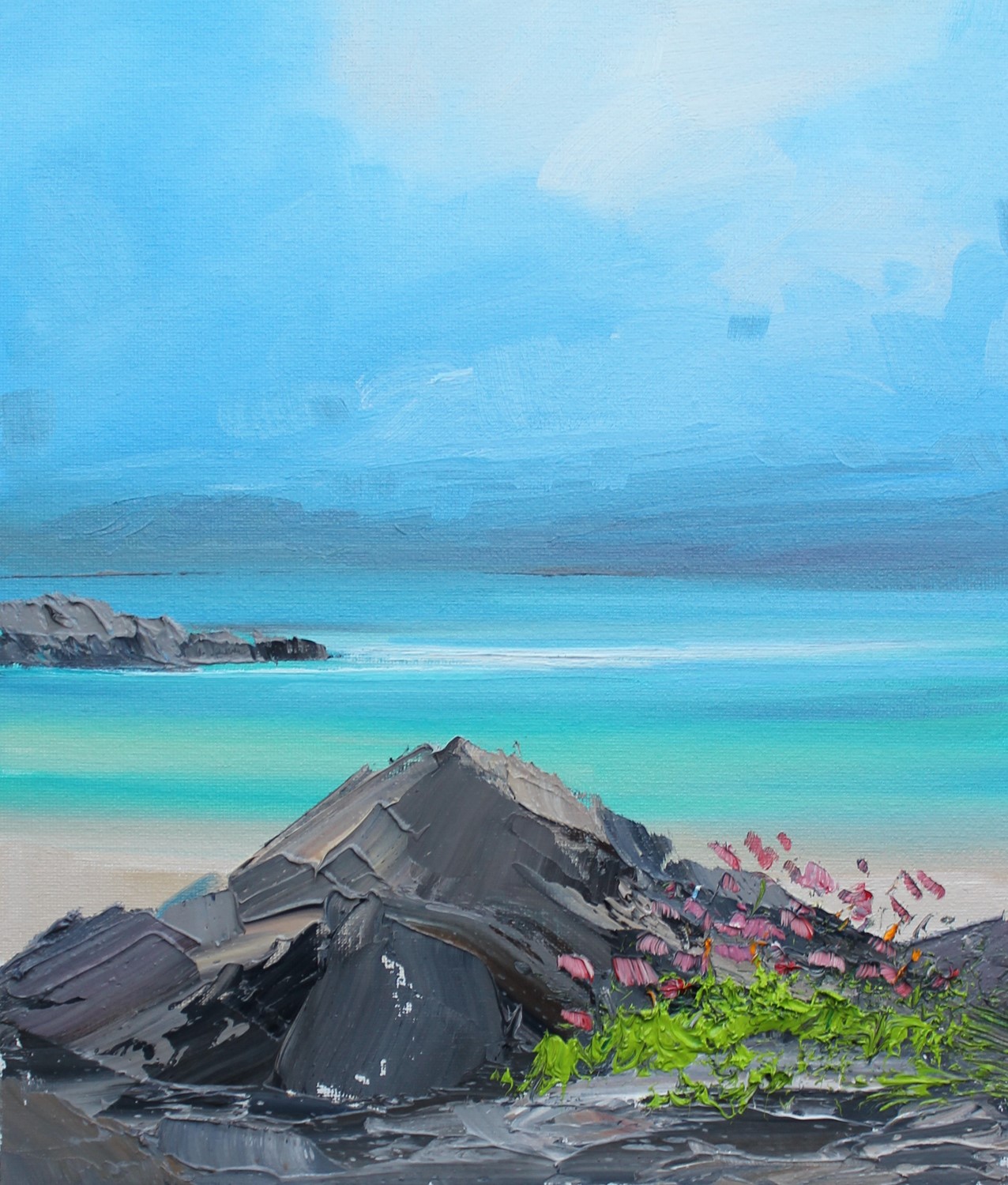 'Sea Thrift Lining the Shore' by artist Rosanne Barr